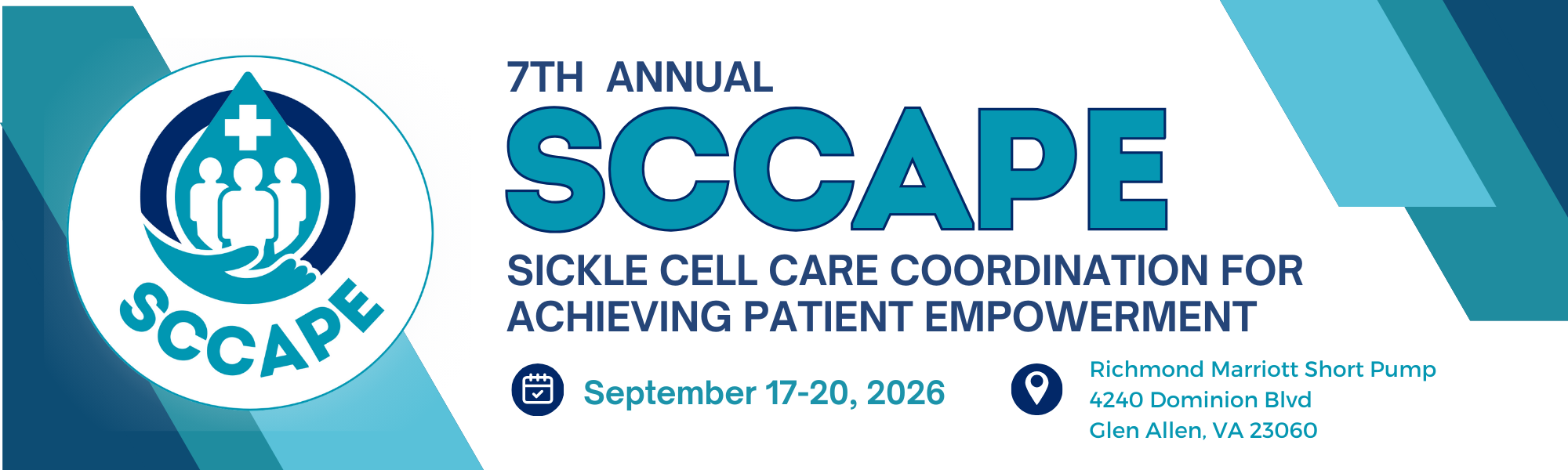 SCCAPE 2026: Sickle Cell Care Coordination for Achieving Patient Empowerment Banner
